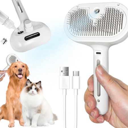 One-Click Self-Cleaning Cat Brush – Removes Loose Hair Instantly