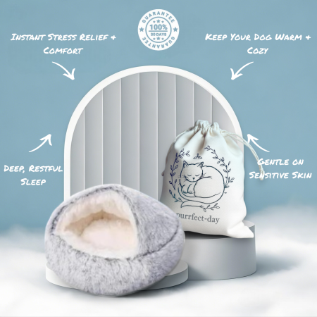 Calming Plush Dog Bed