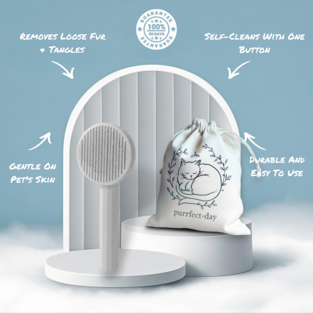 Self-Cleaning Slicker Brush