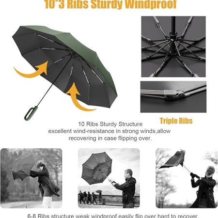 🌂⭐ BUY 1 TAKE 1 – UV-Proof Folding Sun & Rain Umbrella | Windproof & Lightweight